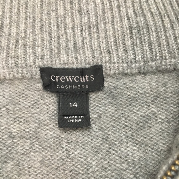 Crewcuts cashmere sweater in size 14 color gray - Picture 2 of 6